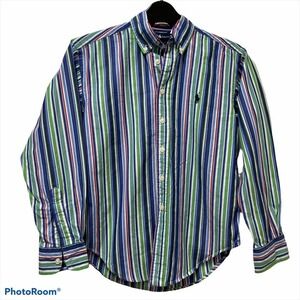 Ralph Lauren Boy’s Striped Button Down Shirt S 8/10